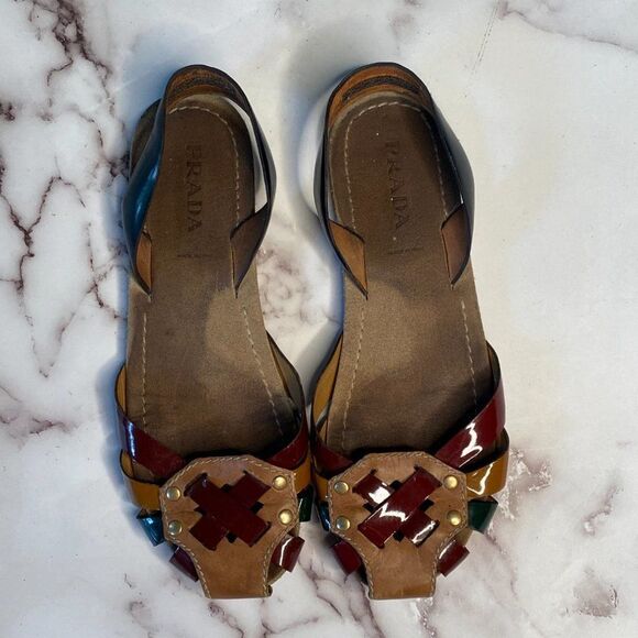 PRADA Closed-Toe SlingBack Sandals - Picture 3 of 8